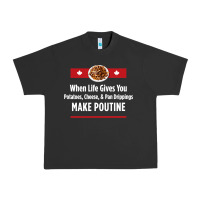 Pigment Black canada poutine quebec recipe french Urban Heavy Tee - linhVisuals