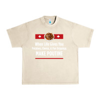 Sandshell canada poutine quebec recipe french Urban Heavy Tee - linhVisuals