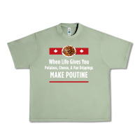 Oil Green canada poutine quebec recipe french Urban Heavy Tee - linhVisuals