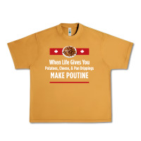 Peanut Butter canada poutine quebec recipe french Urban Heavy Tee - linhVisuals