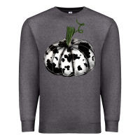 Charcoal Heather watercolor cowhide halloween pumpkin Premium Sweatshirt - RanaPortraitStore