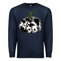 Navy watercolor cowhide halloween pumpkin Premium Sweatshirt - RanaPortraitStore