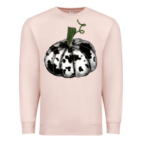 Pale Pink watercolor cowhide halloween pumpkin Premium Sweatshirt - RanaPortraitStore