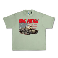 Oil Green cold war battle tank m48 patton gamer Urban Heavy Tee - linhVisuals