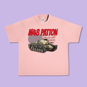 Cold War Battle Tank M48 Patton Gamer Urban Heavy Tee Designed By Linhvisuals