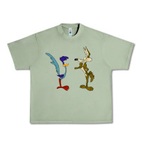 Oil Green coyote and the road runner Urban Heavy Tee - linhVisuals