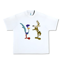 White coyote and the road runner Urban Heavy Tee - linhVisuals