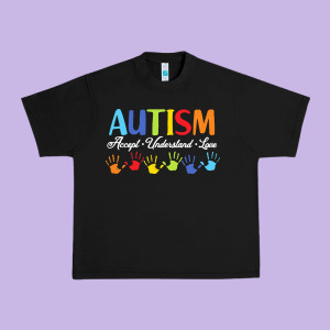 Autism T  Shirt Accept Understand Love Autism Awareness T  Shirt Urban Heavy Tee Designed By Linhvisuals