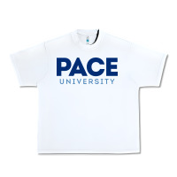 White Pace University Urban Heavy Tee - linhVisuals