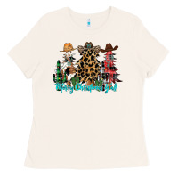 Bone merry christmas y'all christmas trees Ladies Tee - CowhideDigitalArt