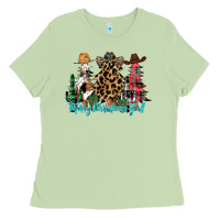 Matcha merry christmas y'all christmas trees Ladies Tee - CowhideDigitalArt