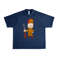 Navy elmer fudd Urban Heavy Tee - linhVisuals