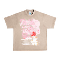 French Oak japan t  shirt sakura cat t  shirt Urban Heavy Tee - linhVisuals