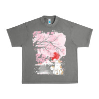 Japan T  Shirt Sakura Cat T  Shirt Urban Heavy Tee | Teevron