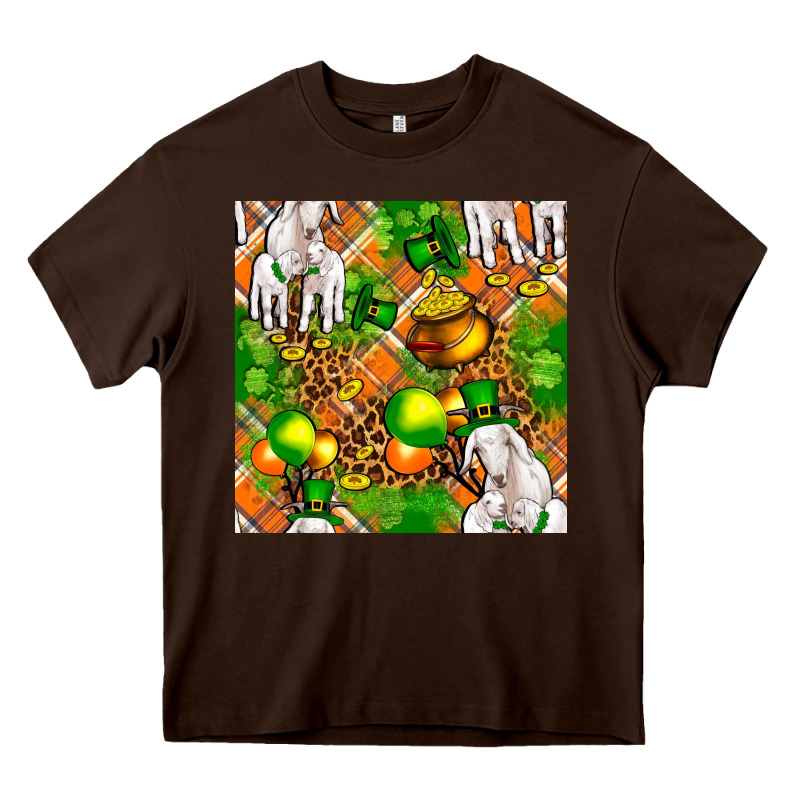 St. Patrick's Goat Family With Balloons Seamless Heavy Core Tee by FaDigitalArtStudio | Teevron