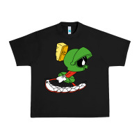Black marvin the martian Urban Heavy Tee - linhVisuals