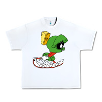 White marvin the martian Urban Heavy Tee - linhVisuals