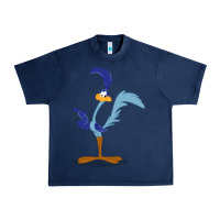 Navy roadrunner Urban Heavy Tee - linhVisuals