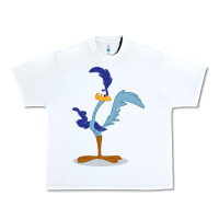 White roadrunner Urban Heavy Tee - linhVisuals