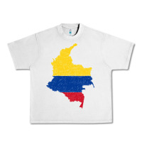 Lunar Rock colombia Flag Map Drawing Line Art Urban Heavy Tee - linhVisuals