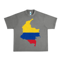 Tornado colombia Flag Map Drawing Line Art Urban Heavy Tee - linhVisuals