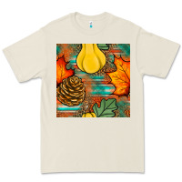 Bone fall pumpkins seamless pattern Premium Tee - BundleAndBundleShop