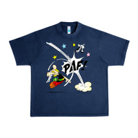 Navy asterix and obelix Urban Heavy Tee - linhVisuals