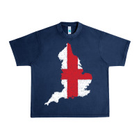 Navy england Flag Map Drawing Line Art Urban Heavy Tee - linhVisuals
