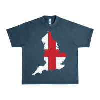 Midnight Navy england Flag Map Drawing Line Art Urban Heavy Tee - linhVisuals