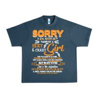 Midnight Navy birthday t  shirt sorry i'm already taken by sexy crazy girl october b Urban Heavy Tee - linhVisuals