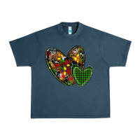 Midnight Navy christmas heart Urban Heavy Tee - RanaPortraitStore
