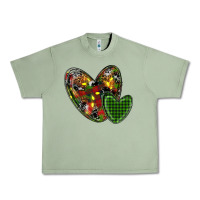 Oil Green christmas heart Urban Heavy Tee - RanaPortraitStore