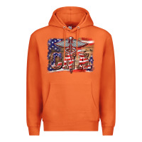 Carrot patriotic nurse certified nurse  assistant medilcal symbol  background Premium Hoodie - BarkalooDesign