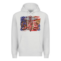Dove Grey patriotic nurse certified nurse  assistant medilcal symbol  background Premium Hoodie - BarkalooDesign