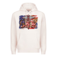 Pale Pink patriotic nurse certified nurse  assistant medilcal symbol  background Premium Hoodie - BarkalooDesign