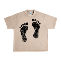 French Oak 70's footprints   footprint Urban Heavy Tee - linhVisuals