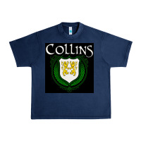 Navy collins family irish coat of arms Urban Heavy Tee - linhVisuals