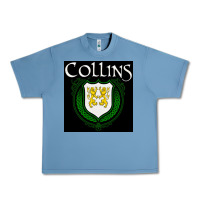 Pebble Blue collins family irish coat of arms Urban Heavy Tee - linhVisuals