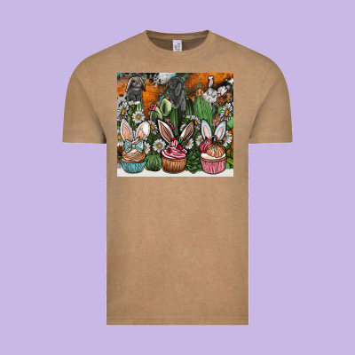 Easter Vintage Tee Designed By Cowhidedigitalart