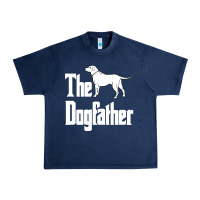 Navy the dogfather Urban Heavy Tee - linhVisuals