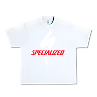 White Specialized Bikes Bicycle Urban Heavy Tee - linhVisuals