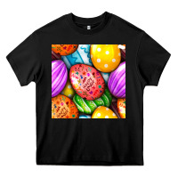 Happy Easter Eggs Seamless Pattern Heavy Core Tee | Teevron