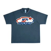 Midnight Navy usa hockey Urban Heavy Tee - linhVisuals