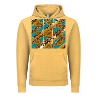 Vintage Mustard leopard cowhide  leather sunflowers Vintage Hoodie - Artiststas