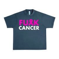 Midnight Navy fck cancer Urban Heavy Tee - linhVisuals
