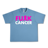 Pebble Blue fck cancer Urban Heavy Tee - linhVisuals