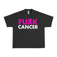 Pigment Black fck cancer Urban Heavy Tee - linhVisuals