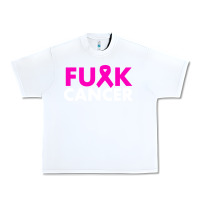 White fck cancer Urban Heavy Tee - linhVisuals