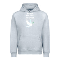 Heather Grey Peace Was Never An Option Urban Hoodie - Bettercallsaul