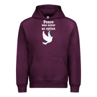 Mauve Wine Peace Was Never An Option Urban Hoodie - Bettercallsaul